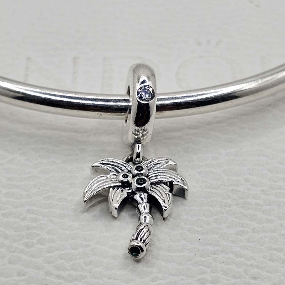 🌴 Authentic Pandora PALM TREE DANGLE CHARM